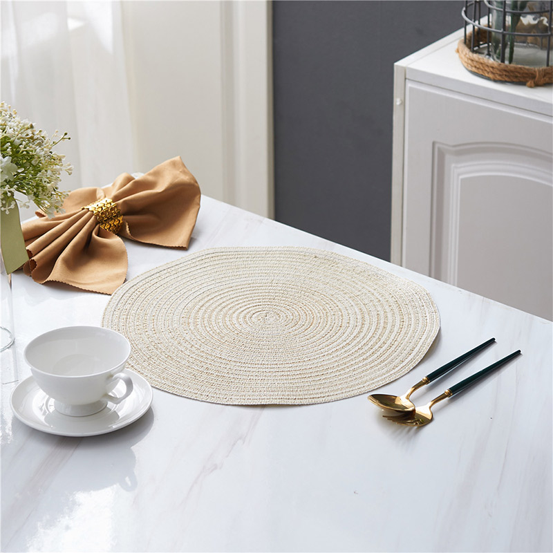 Table Mat Lace Design Good Heat Insulation Polyester Cotton