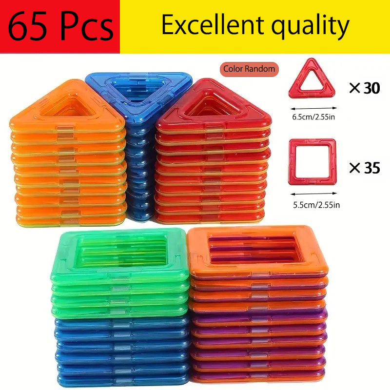 Magnetic triangle square sales toys