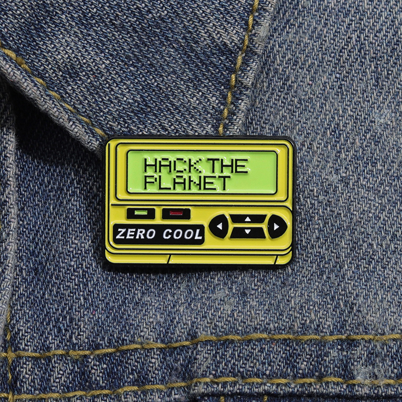 Hacker Planet Brooch Cool Cyberpunk Technician Badge Lapel - Temu