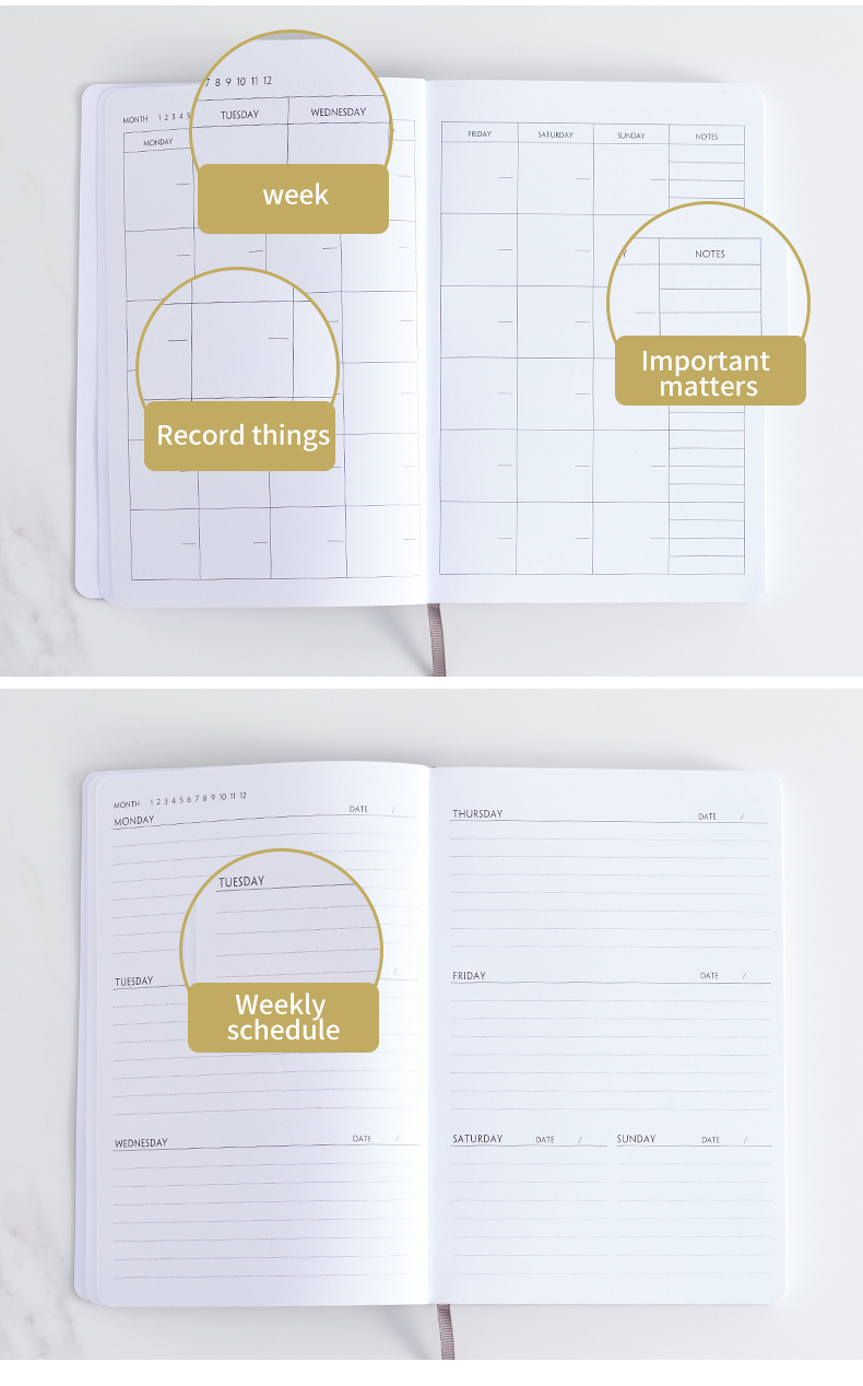 Otto A5 Undated Productivity Planner