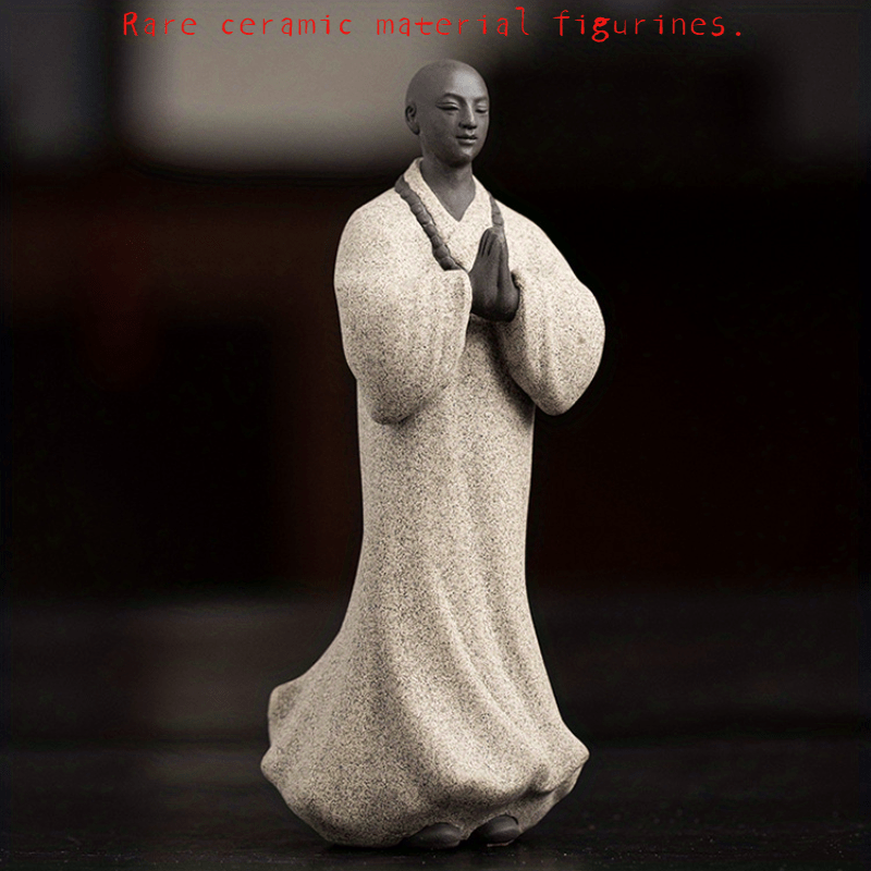 Monk Ceramic Dolls for Bonsai or Study Decor