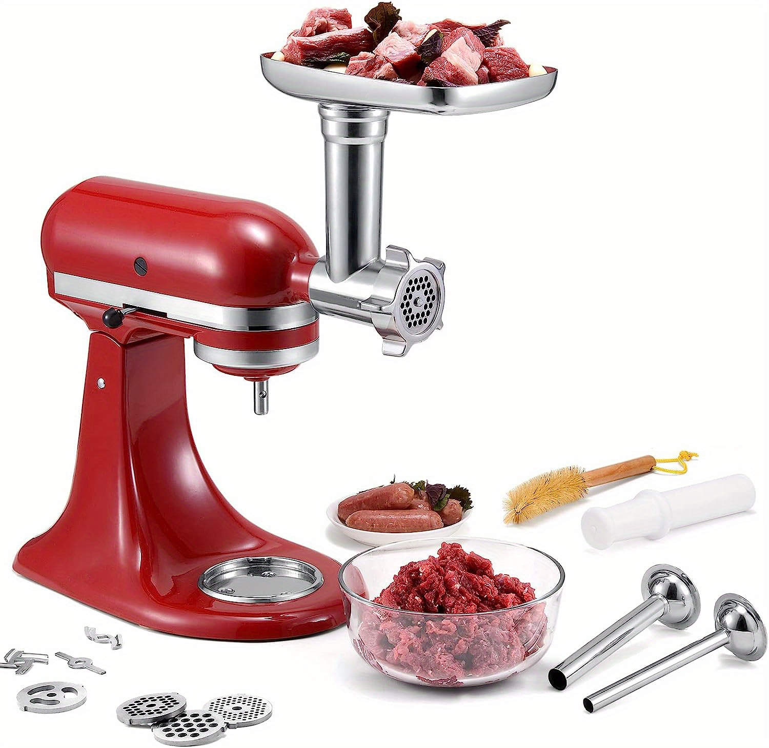 Sausage Stuffer, Great Attachment for KitchenAid Mixers, Including