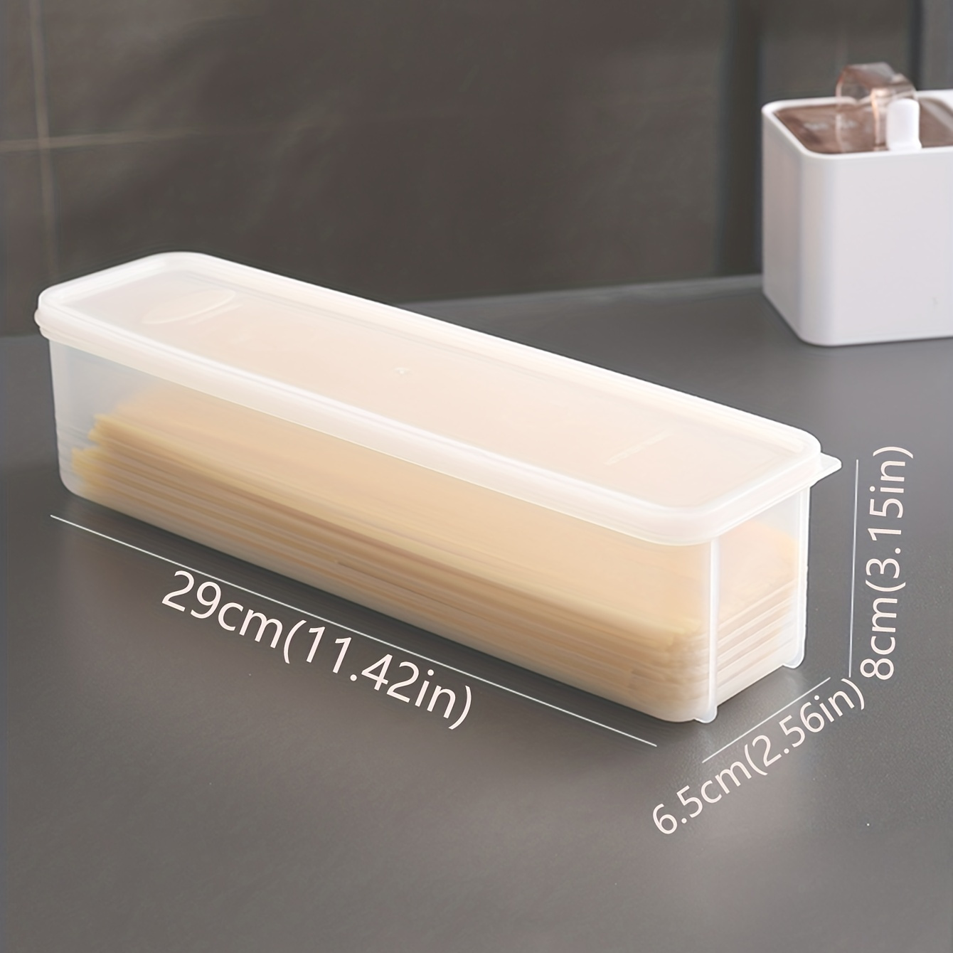 Plastica multistrato Crisper con coperchio Rettangolare Contenitore per  alimenti Scatola di stoccaggio da cucina (colore casuale, 3 scatole + 1  coperchio)