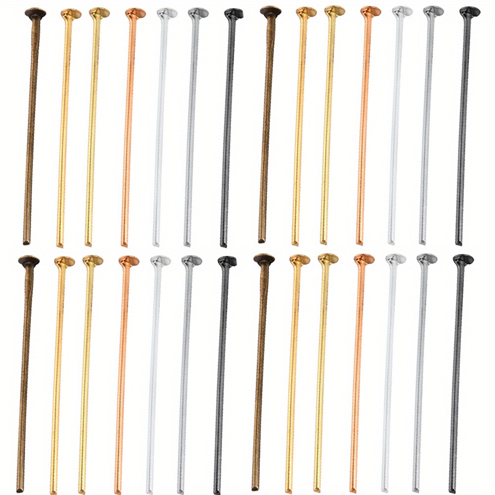 T Pins / Flat Head Pins (30mm / 1.18 inches / 100 pcs / Gold) DIY