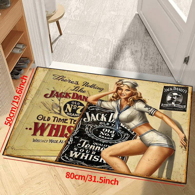 1    beauty polyester rug non slip machine washable waterproof indoor entryway carpet   home outdoor decor for living room bedroom nursery patio garden details 4