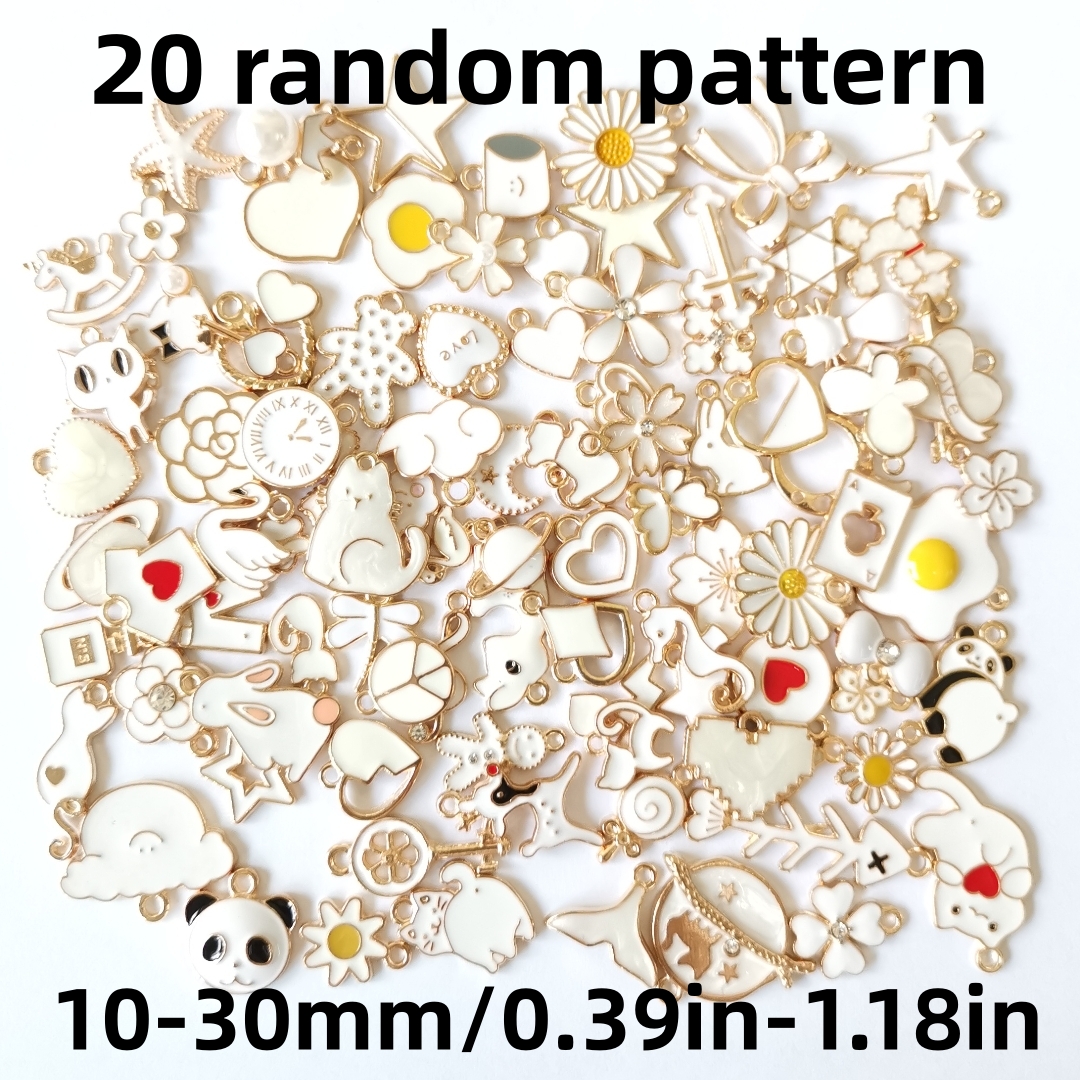 Image of 20pcs 30pcs 50pcs Fashion Pendants - Jewelry Kit For Bracelets, Necklaces, Earrings, Etc. - Great For Crafts, Sewing, Decoration