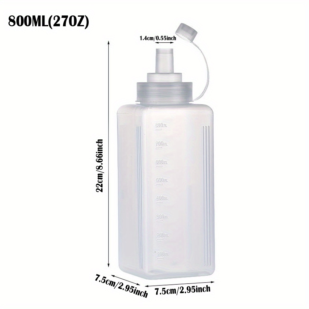 High Capacity Plastic Sauce Bottle Transparent Jam Squeeze - Temu