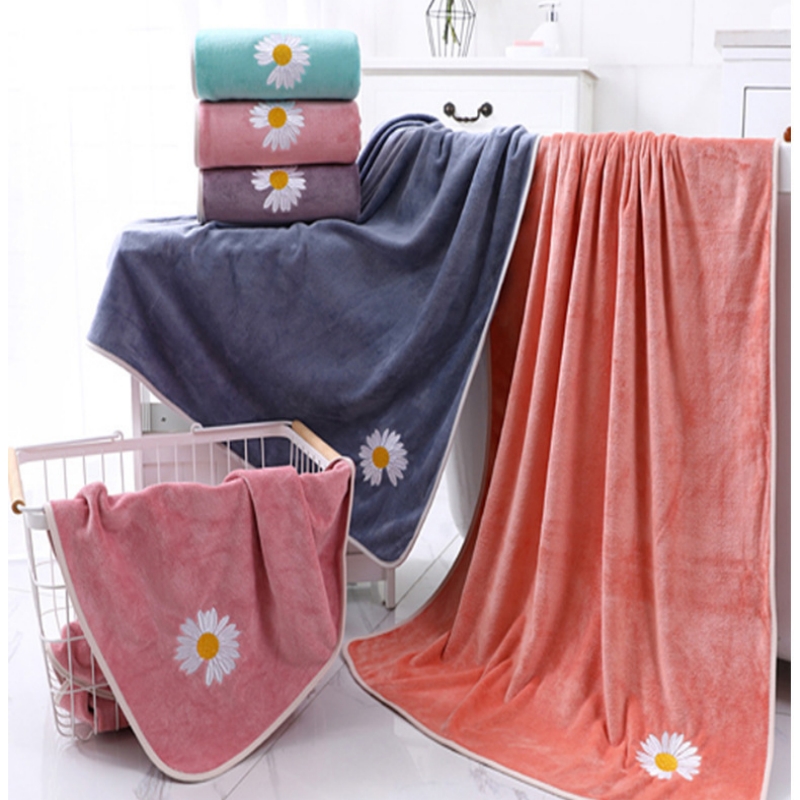 Flower Pattern Towel Set Soft Hand Towel Bath - Temu