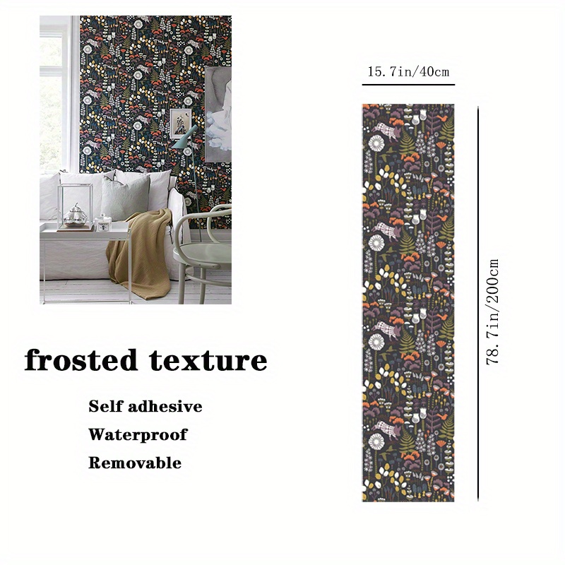 Self-adhesive Wallpaper, Tropical Moss Leaf Self-adhesive Contact