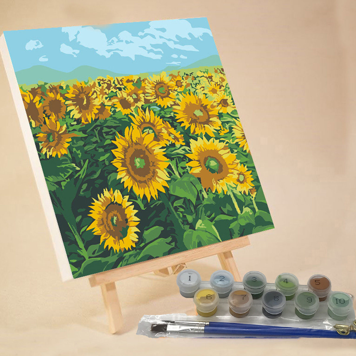DIY Digital Oil Painting, Adult Kids DIY Digital Oil Painting Kit, Print Wall Art, Flower and Landscape Printing, Digital Painting, Digital Printing (
