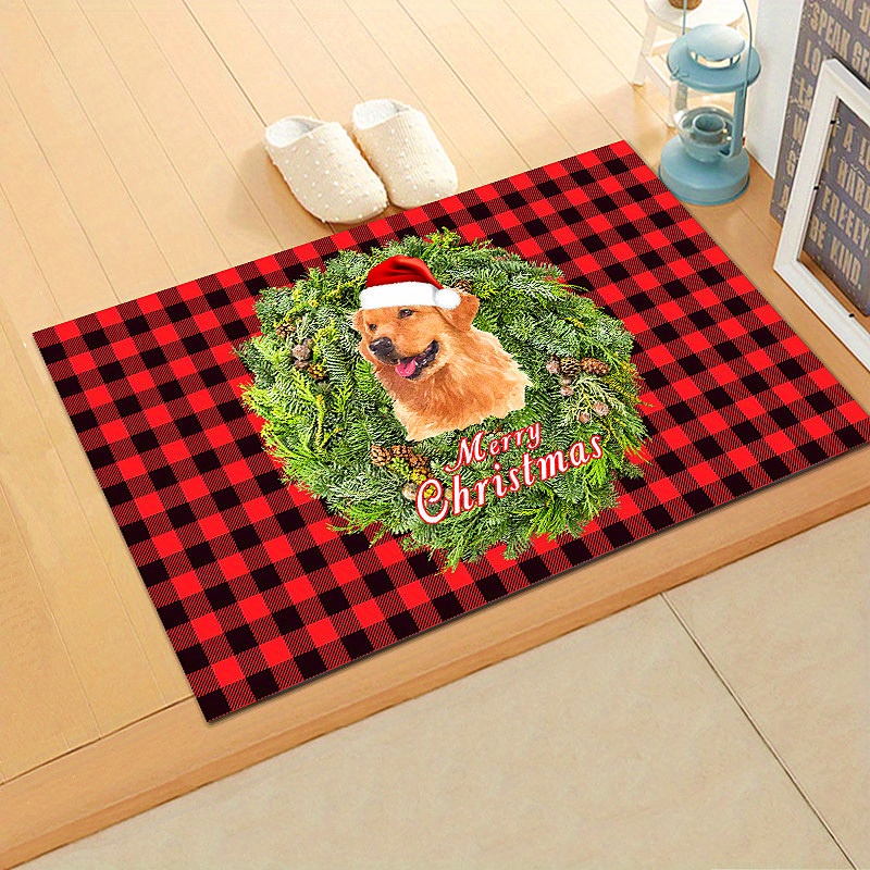 Christmas Welcome Door Mats (23.6X15.7 Inch) Cute Front Door Rug