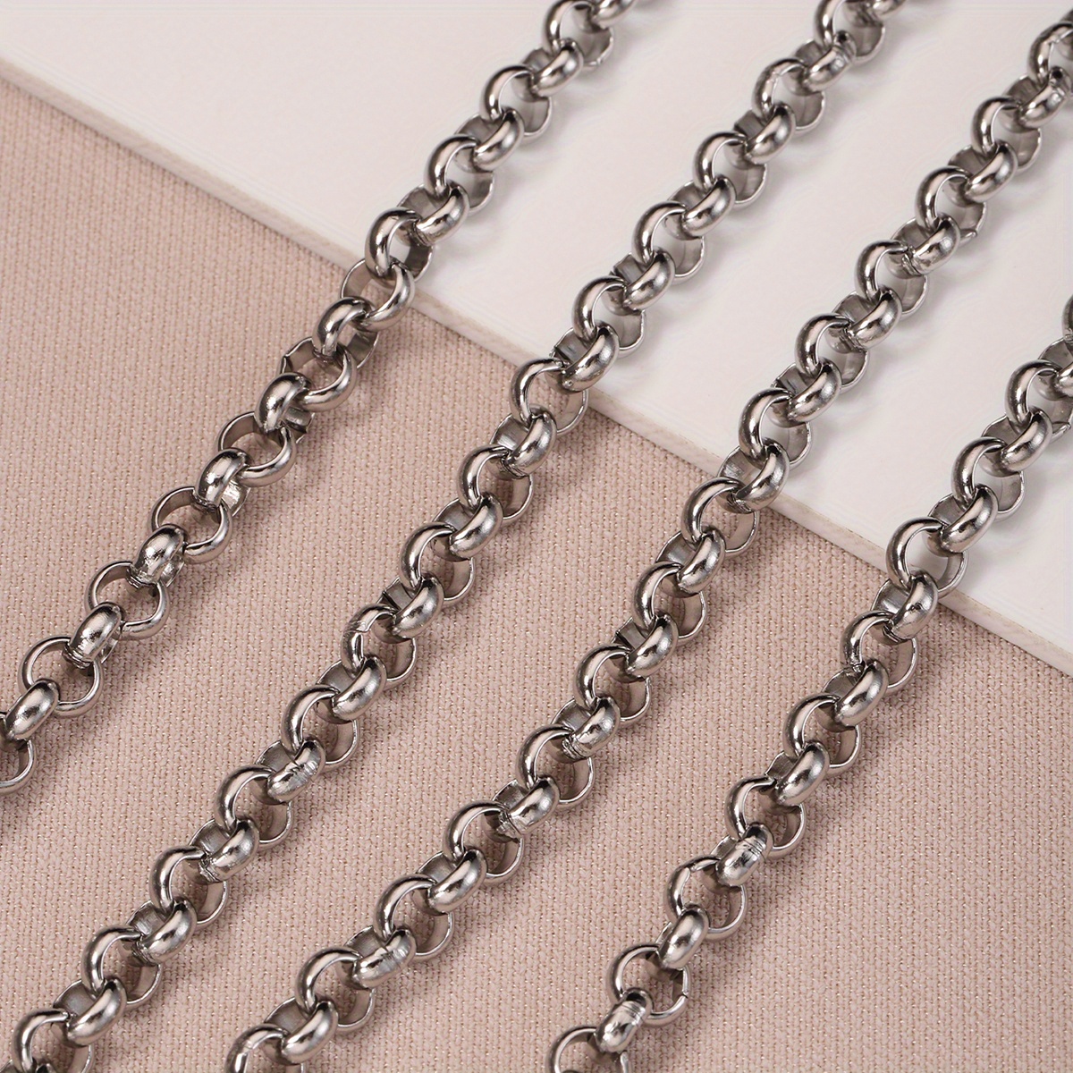 Alloy Curb Chains, Twisted Link Chains, Metal Craft Chain, Diy