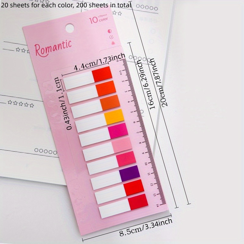 Sticky Tabs Book Tabs Writable Translucent Book Markers - Temu