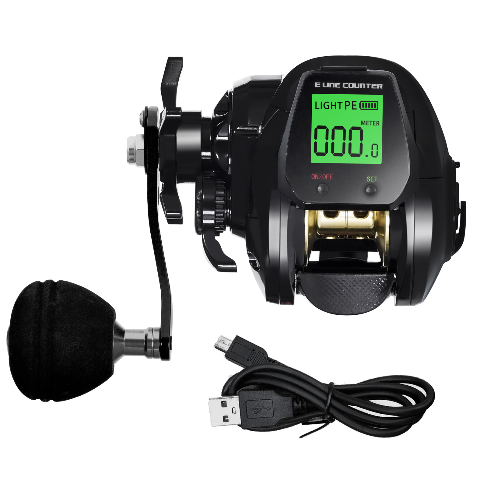 Samolla Stainless Steel Electronic Baitcasting Reel With Led