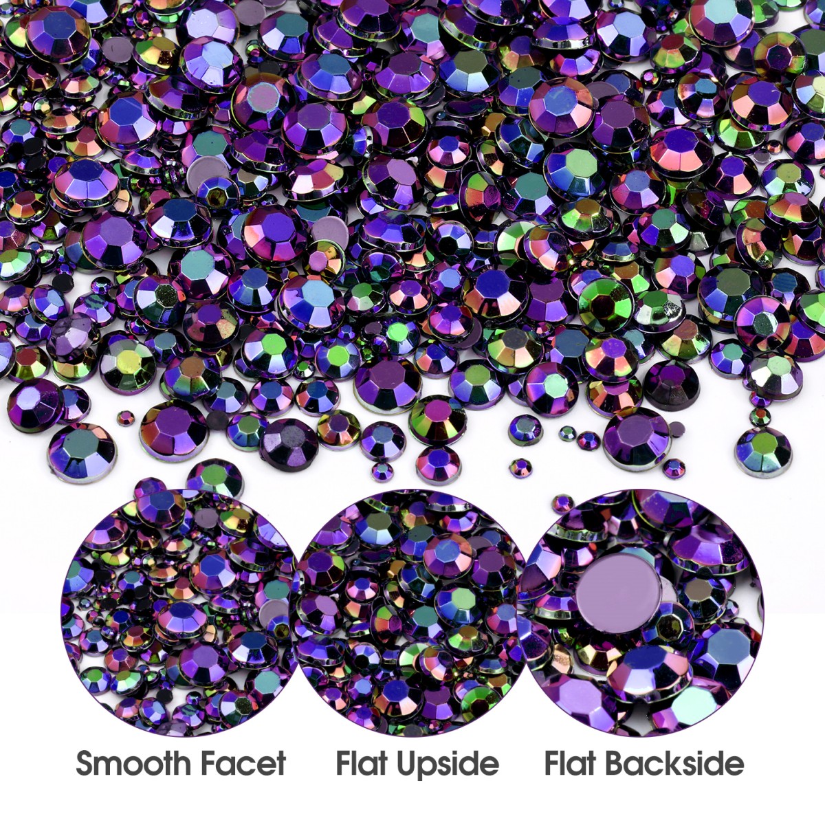 About Flat Back Round Nail Art Rhinestones crystal Ab Nail - Temu