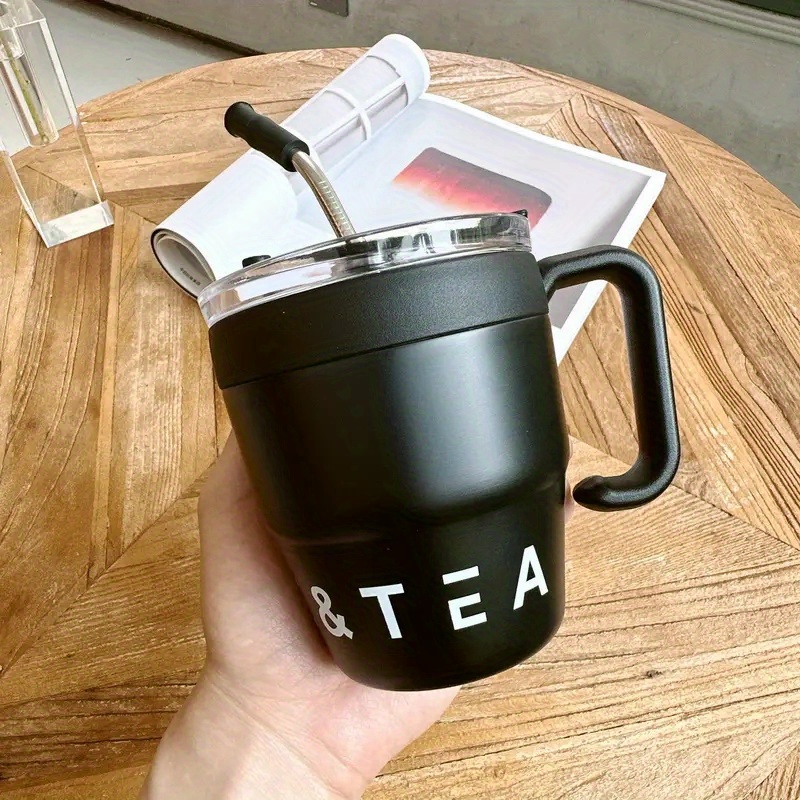 304 Stainless Steel Coffee Cup, Accompanying Cup, Female Insulated Cup,  High Appearance Straw, Student Insulated Cup, Stainless Steel Tumbler,  Modern Plain Tumbler For Home - Temu