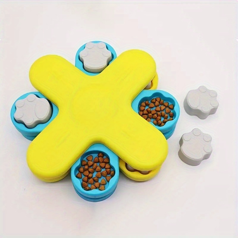 Dog Puzzle Toys Turntable Slow Feeder Educational Toy Bone