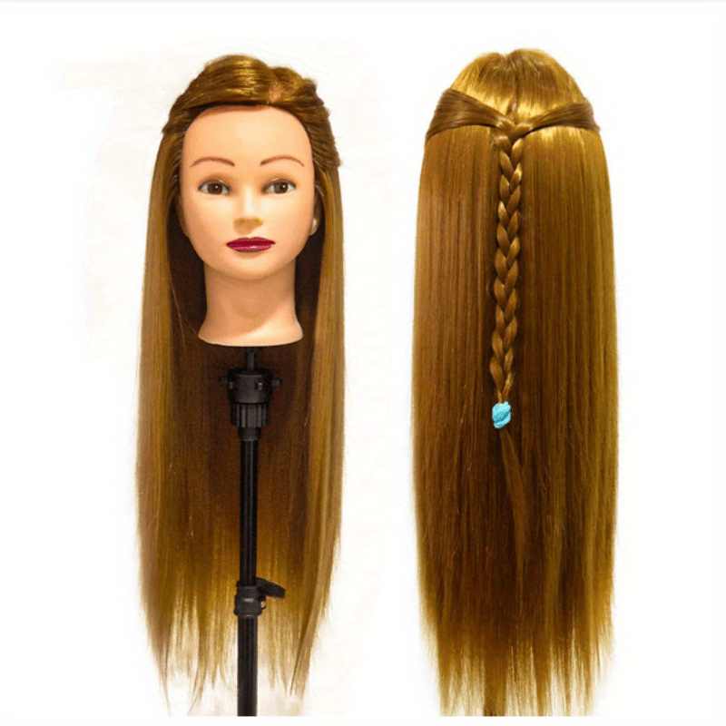 Mannequin Head With Blonde Straight Synthetic Wig Mannequin - Temu