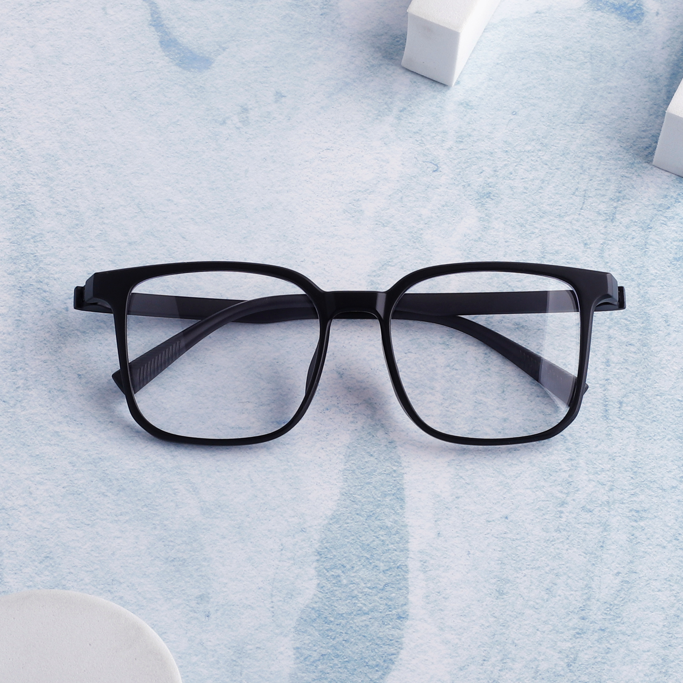 1pc Men Cool Glasses Square Frame Fashion Glasses For Daily Life