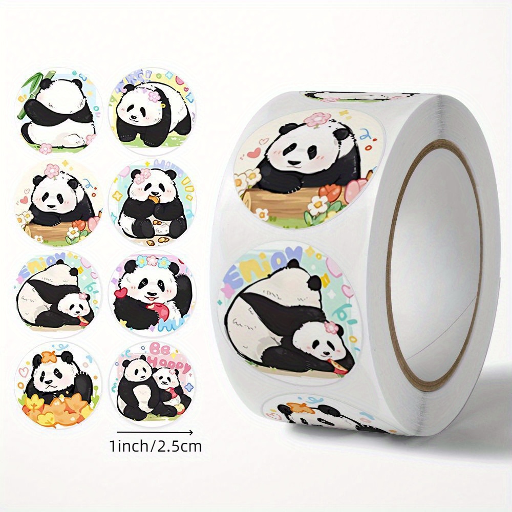 Panda Stickers, Panda Cartoon Stickers, Reward Sticker, Decoration ...