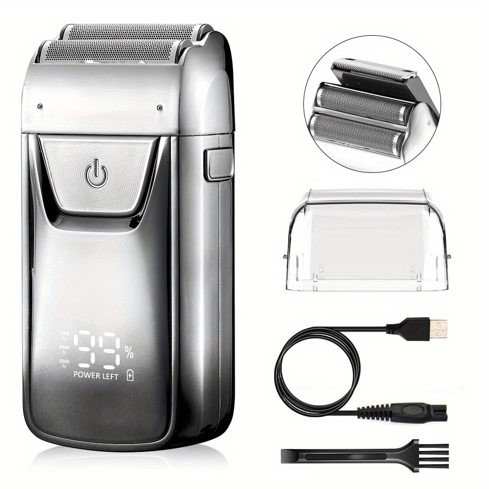 Men's Reciprocating Shaver Electric Shaver Hair Cleaning - Temu