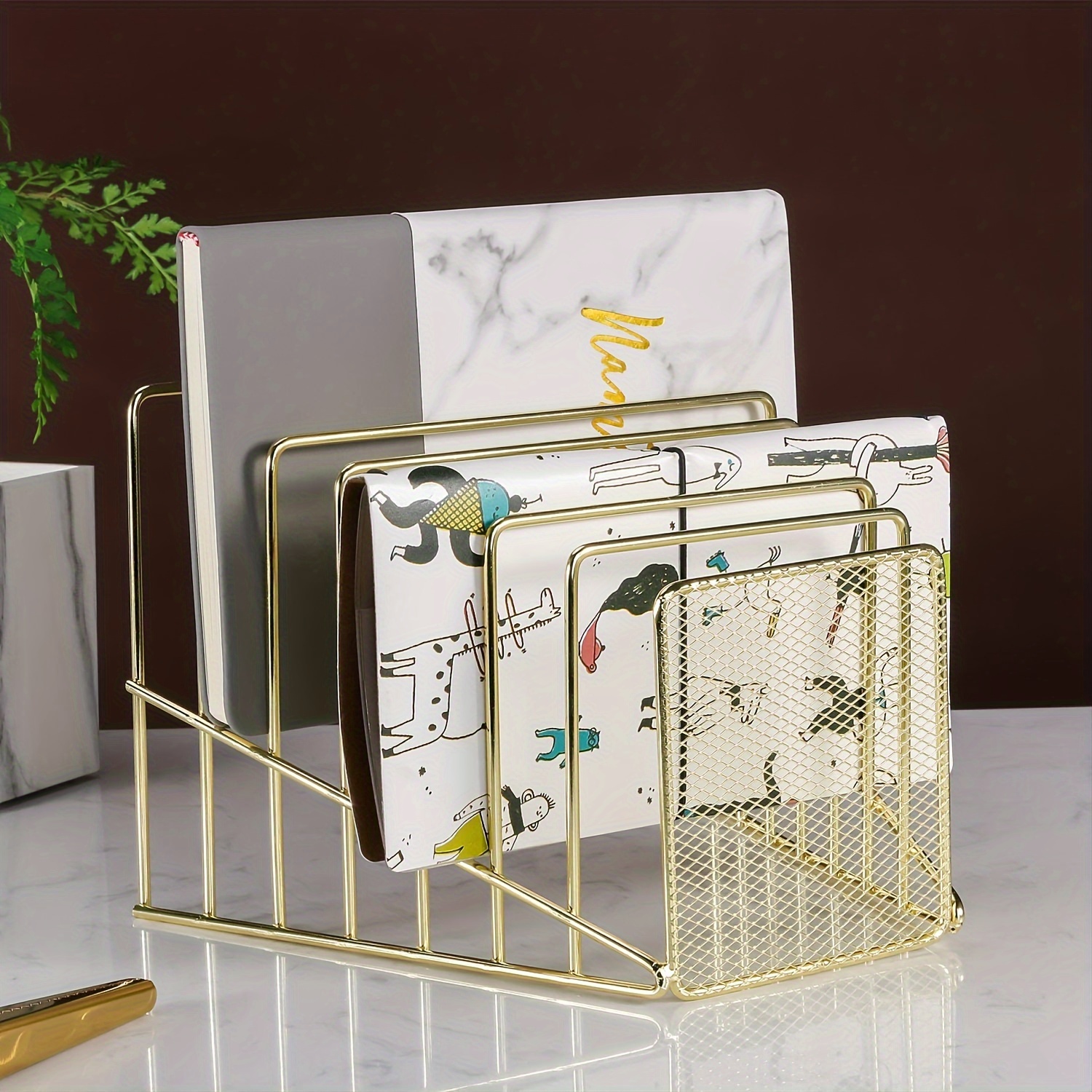 Incline File Sorter 7 Slot Magazine Holder Letter Document Temu