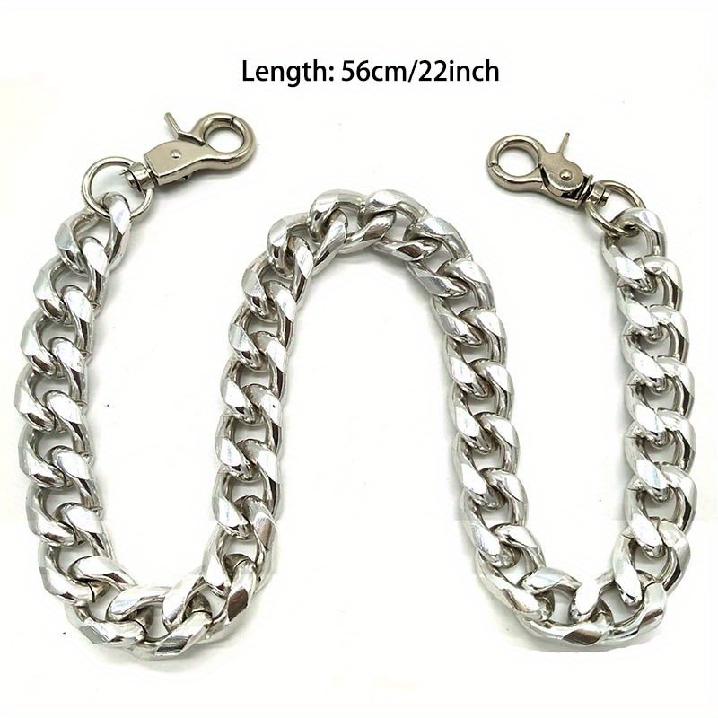 Cool Men's Stainless Steel Silver Pants Chain Biker Wallet Chain