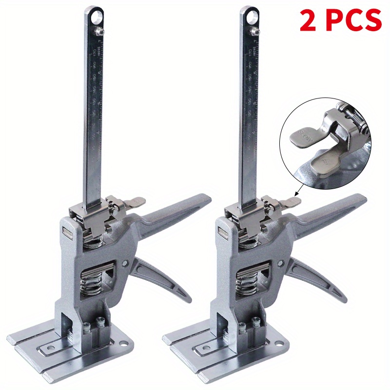 2 Packs Hand Lifting Tool Jack, Labor-saving Arm Jack, The Height can be  Raised by 5-100mm, Door Panel Drywall Lifting Cabinet, Up to 265 lb, Board  Lifter, Wall Tile Height Adjuster 