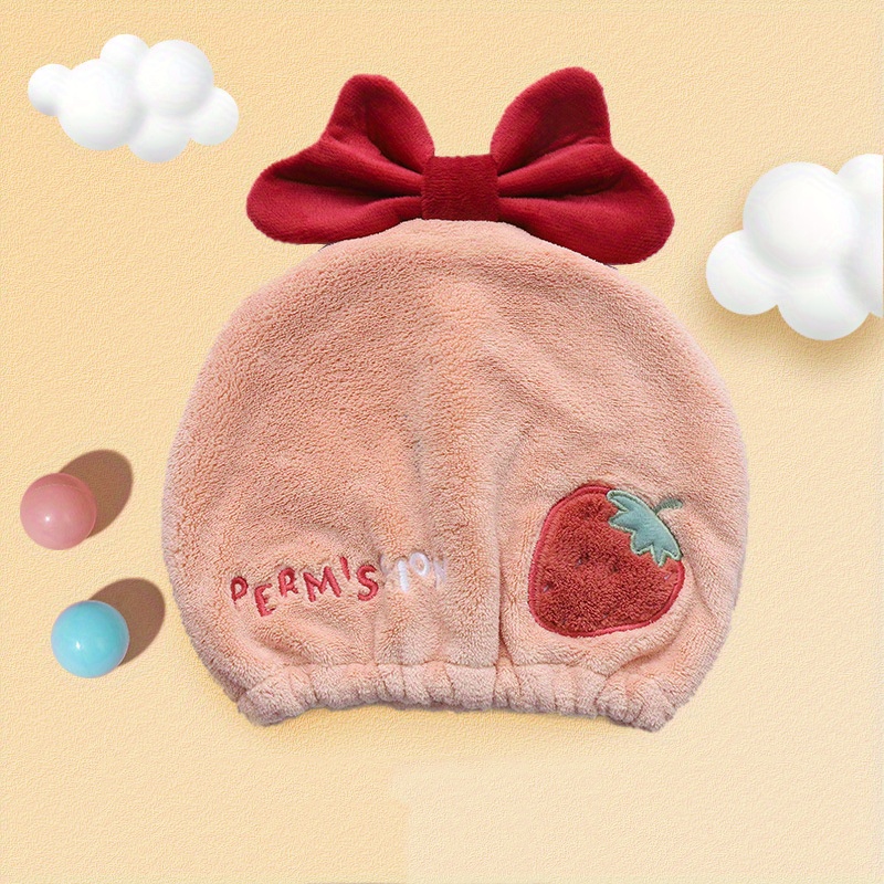 1 Pieza Gorro Ducha Satén Dibujos Niños Bonito Gorro Baño - Temu