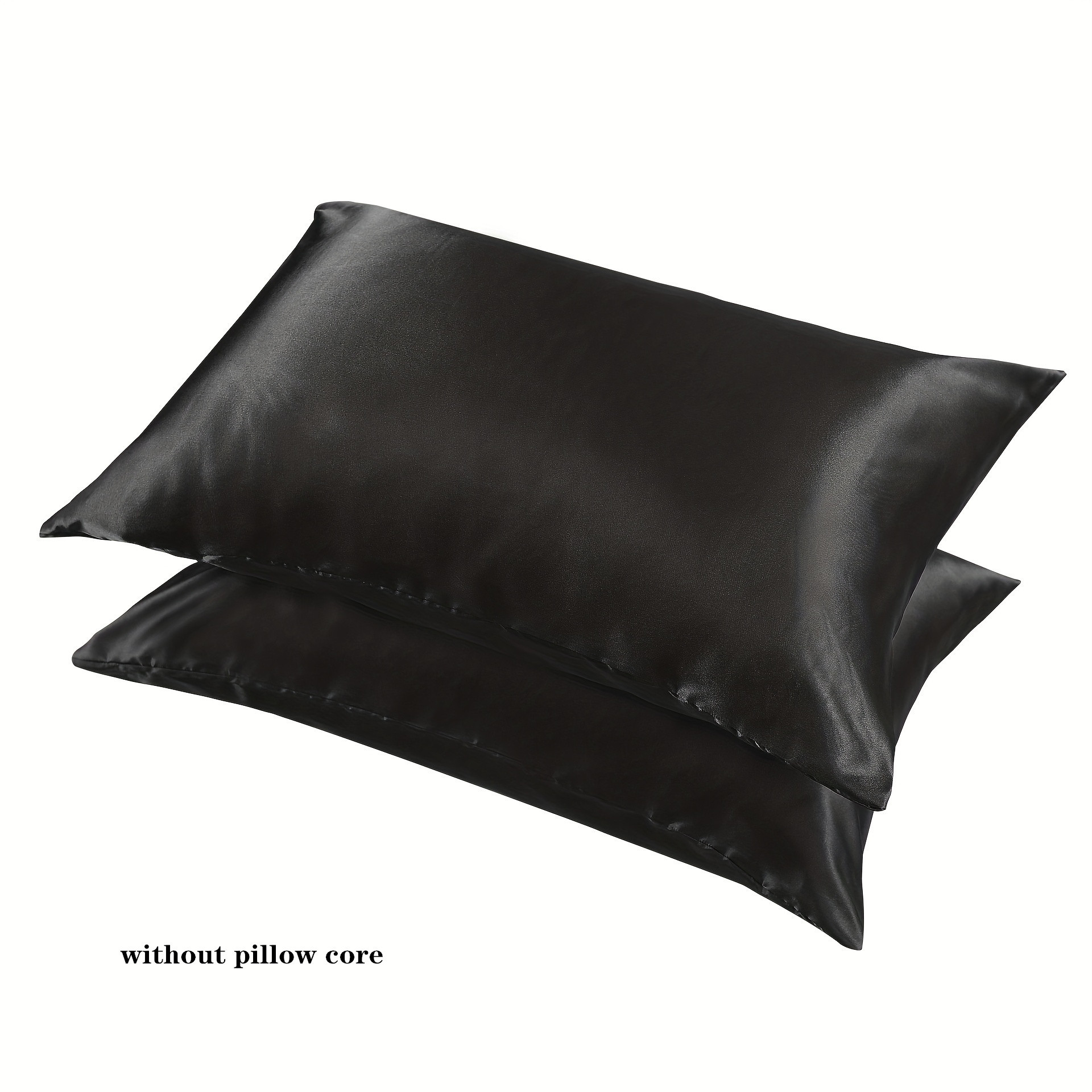 Satin Pillow Cases Solid Color Bedding Silky Soft Breathable - Temu