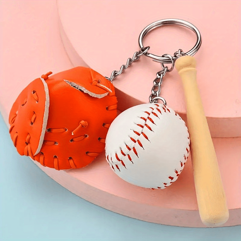 Mini softball sale keychain