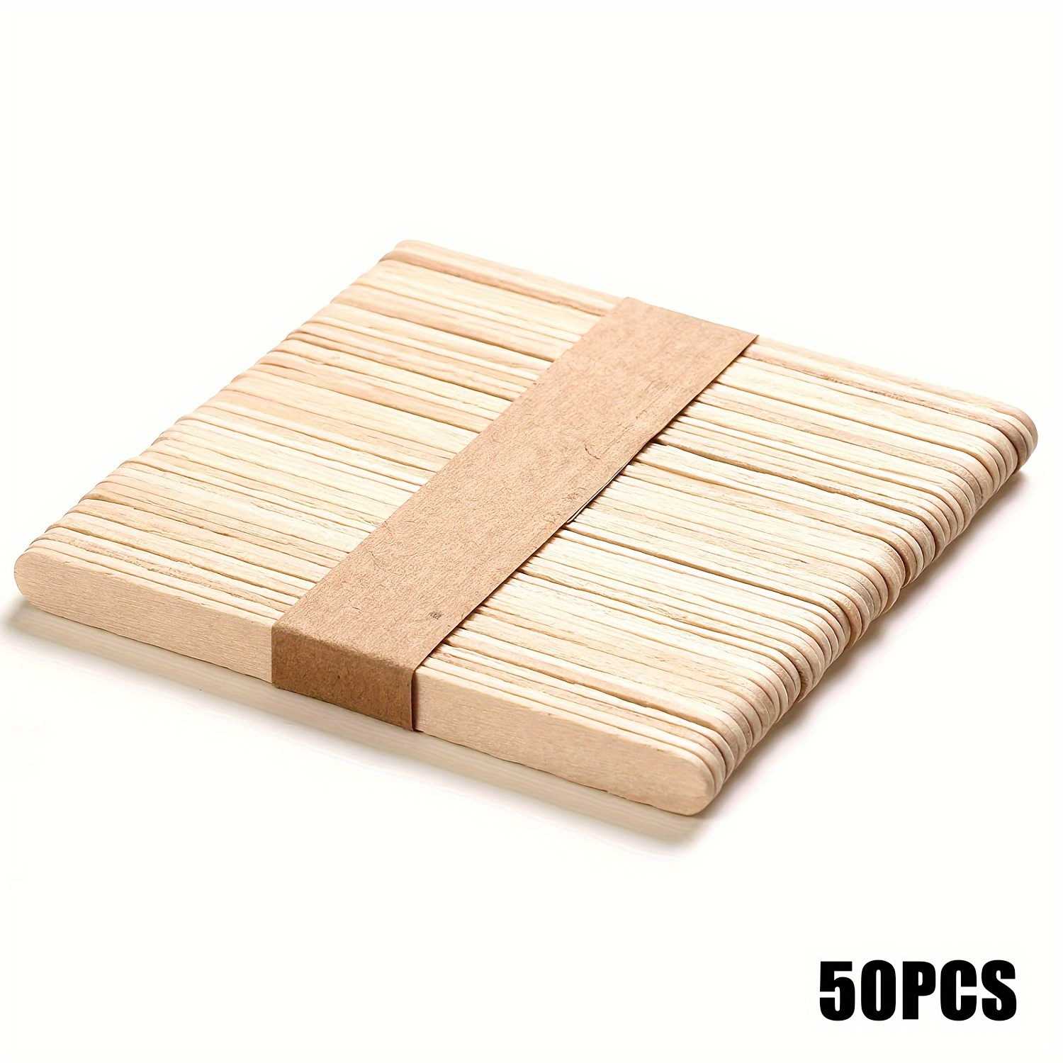 200 pcs Natural Wooden Wax Sticks for Precise Hair Removal and Smooth Skin  - Perfect for Spa and Home Use