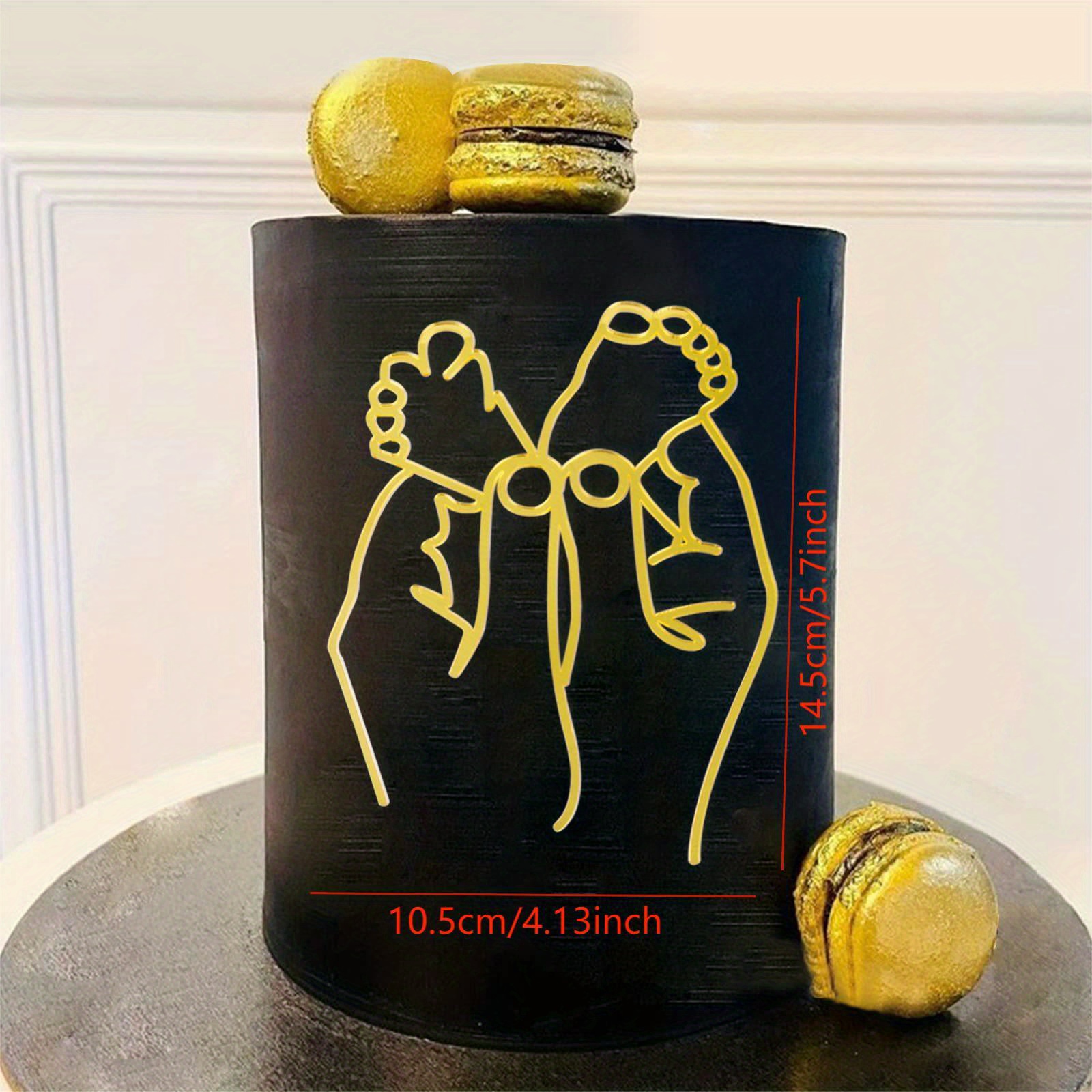 Black Acrylic Lady Face Cake Topper Birthday Cake Decoration - Temu