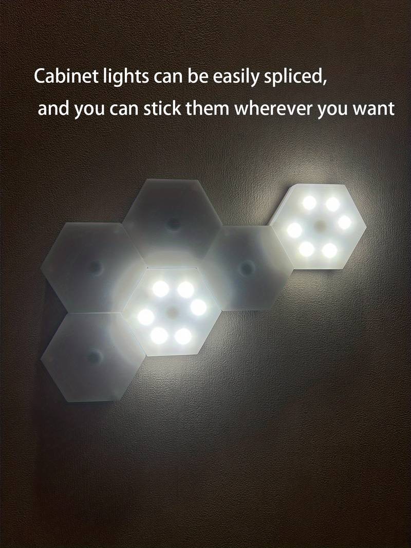 touch sensor lighting light hexagon lamp modular touch control wall lamp led night light creative decorative lamp give your home a little surprise battery not included details 3