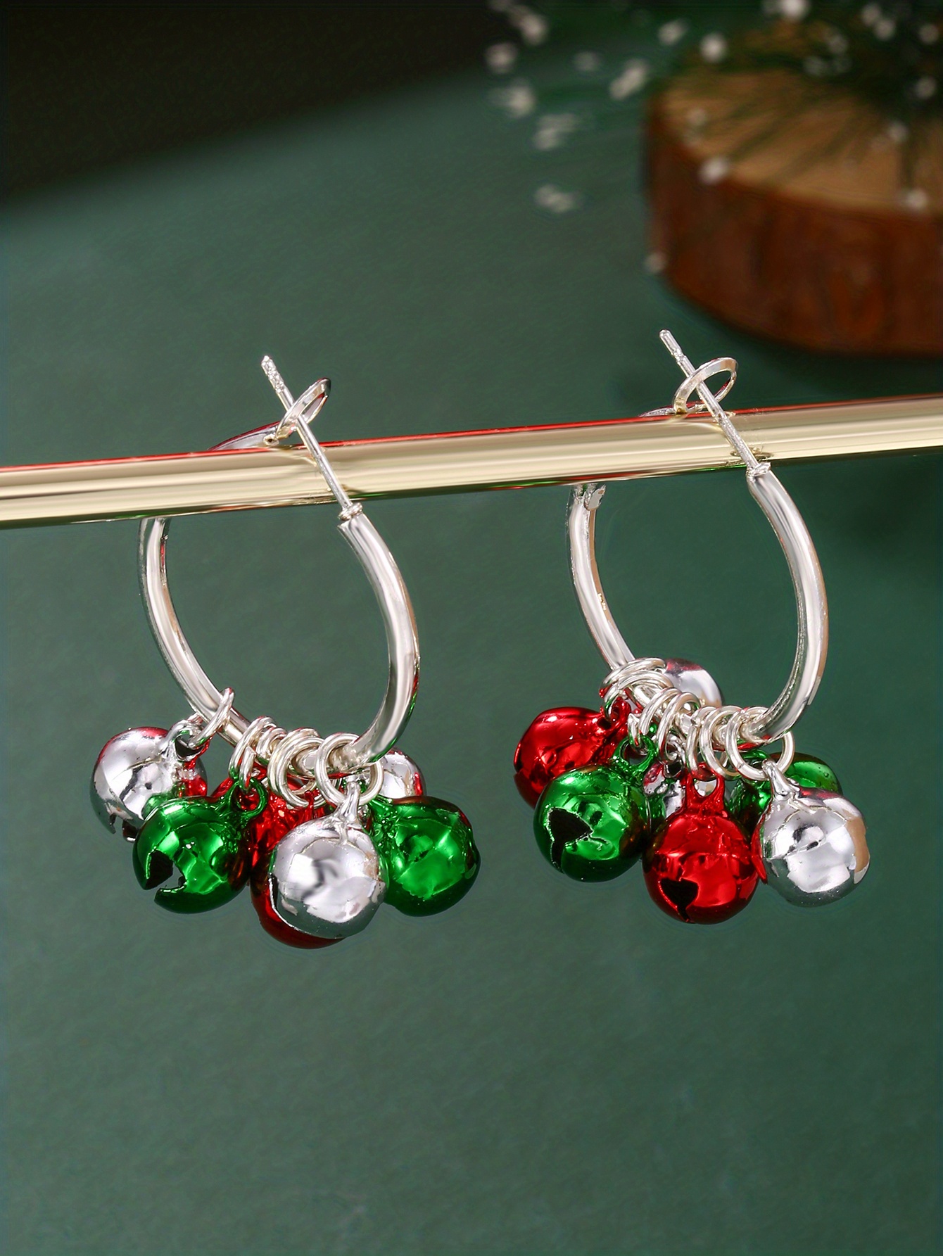 Christmas Ornament Earrings Creative Christmas Bell Earrings