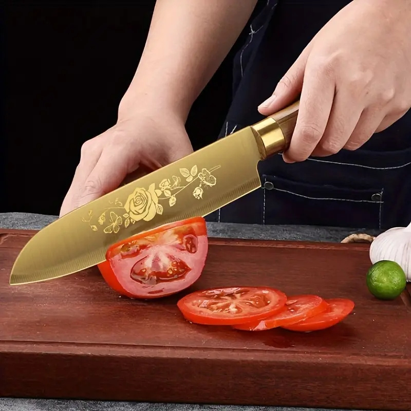 4pcs/set Cuchillo Chef Especialmente Afilado Cuchillo de - Temu