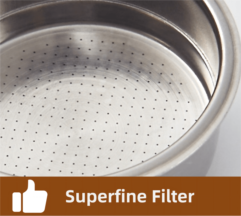 2 cup 51mm double layer presurized stainless steel powder bowl reusable coffee filter basket for portafilter coffee machine double cup 2in details 3