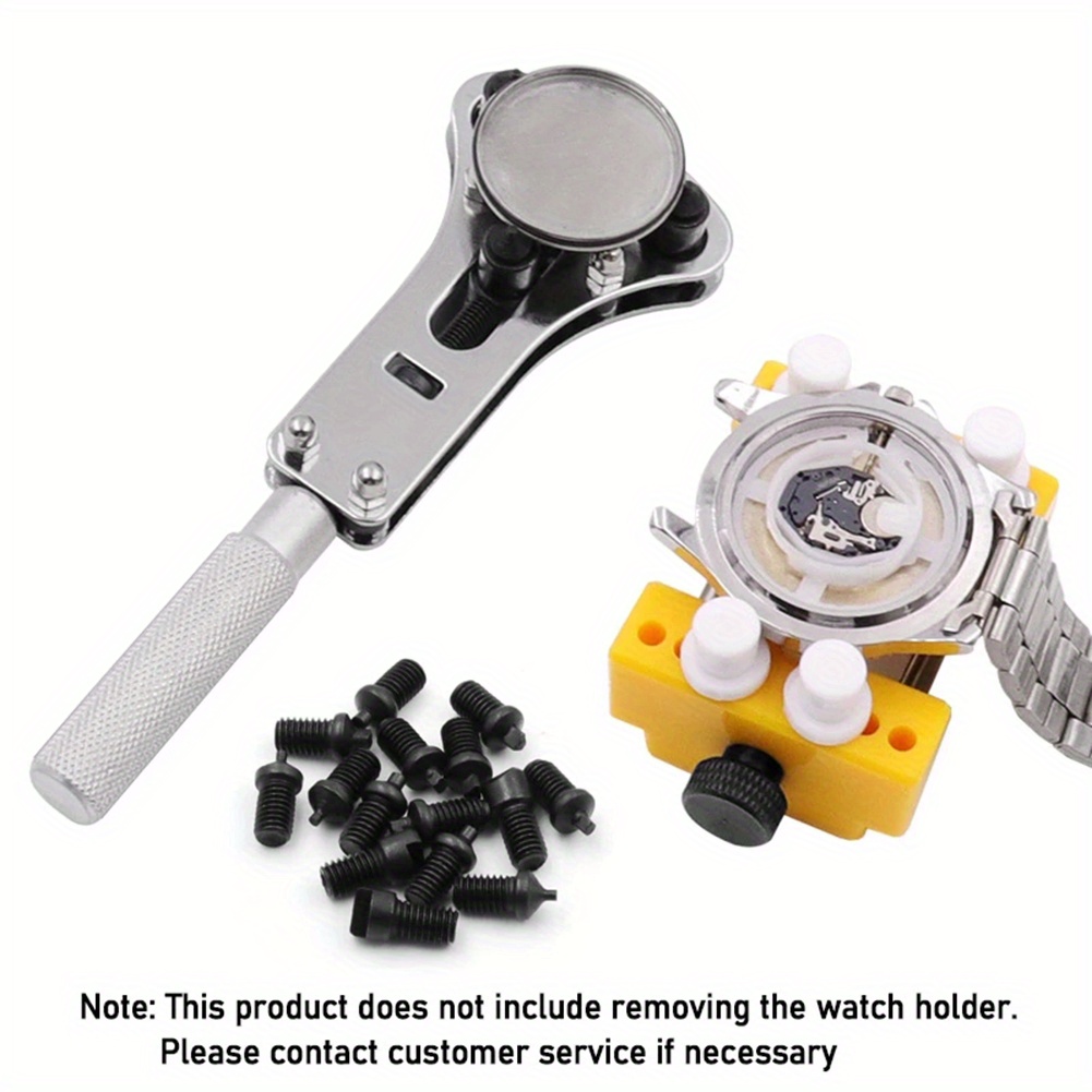 Wrist Watch Opener, Adjustable Screw Back Wrench Remover Watch Repair Tool, Watch Battery Remover Press Closer Remover Wrench, Ideal choice for Gifts details 3