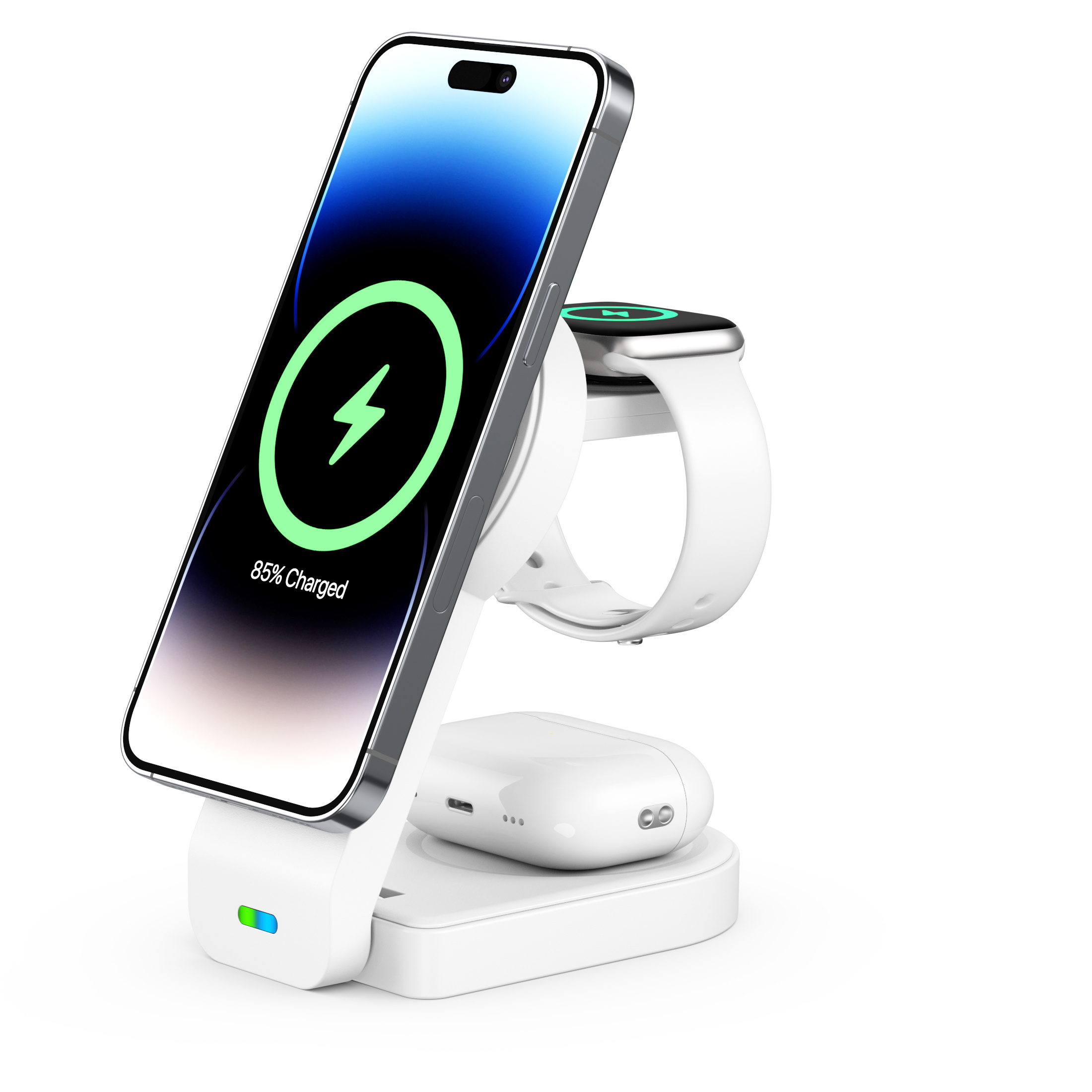 Magnetic Foldable 1 Wireless Charging Station For Magnetic - Temu