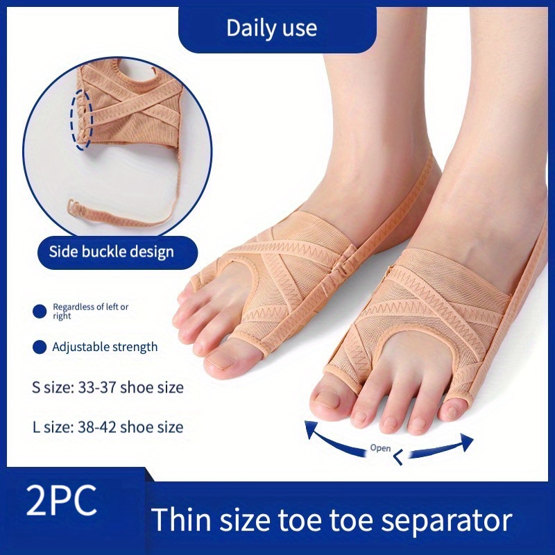Foot Alignment Socks with Toe Separators by My Happy Feet | for Men or  Women | Pink (Small)
