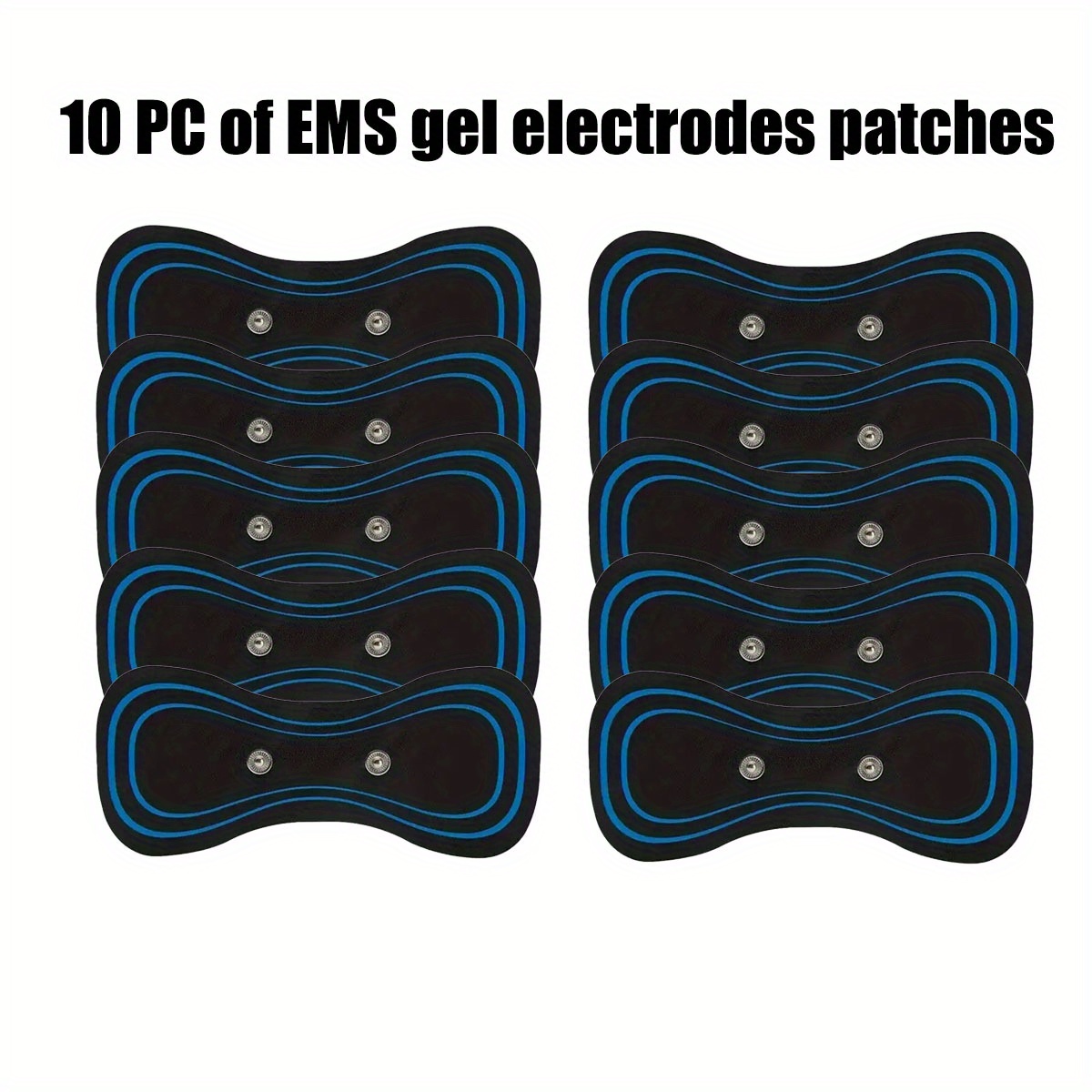 Gel Pad Ems Neck Massager, Trainer Electrode Piece, Hip Joint Exerciser  Replacement Body Massager Patch, Muscle Stimulator Sticker Gel Accessories  - Temu