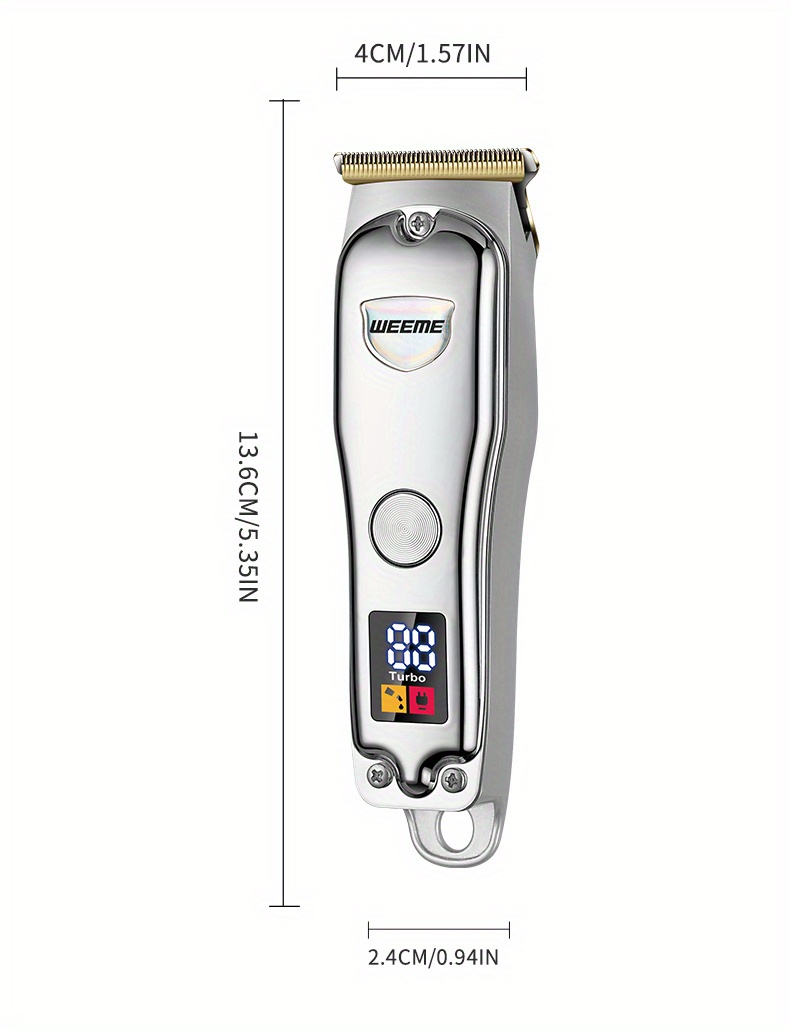 Electric Hair Clipper Usb Rechargeable Cordless Professional Electric ...