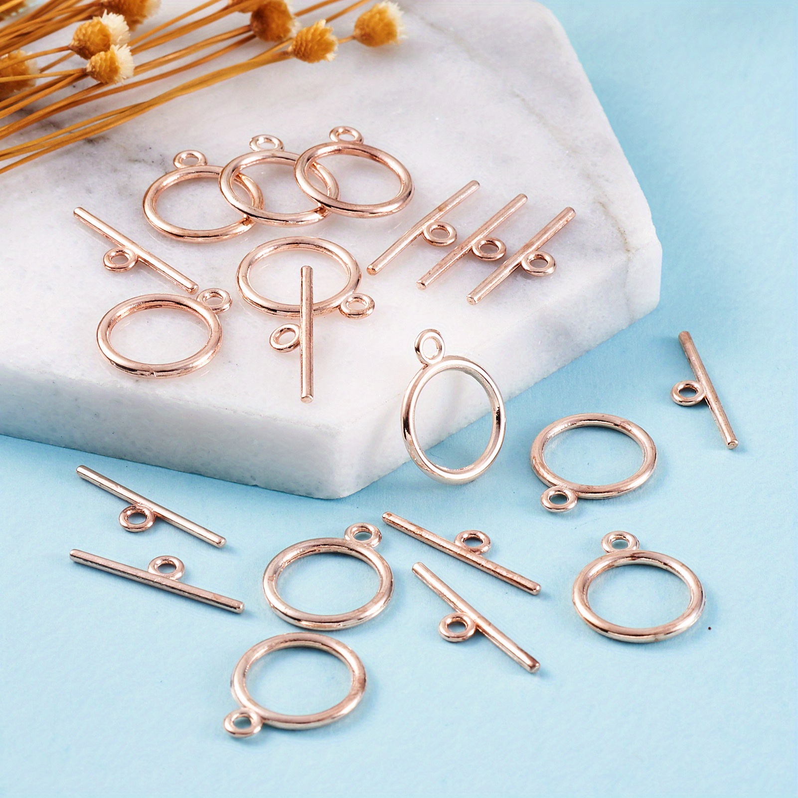 Alloy Toggle Clasps Toggle Jewelry Clasp Alloy Round Closure - Temu