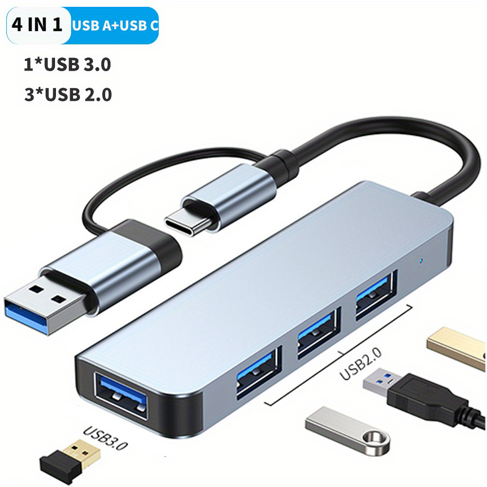 Adaptador de concentrador USB C a USB 3.0