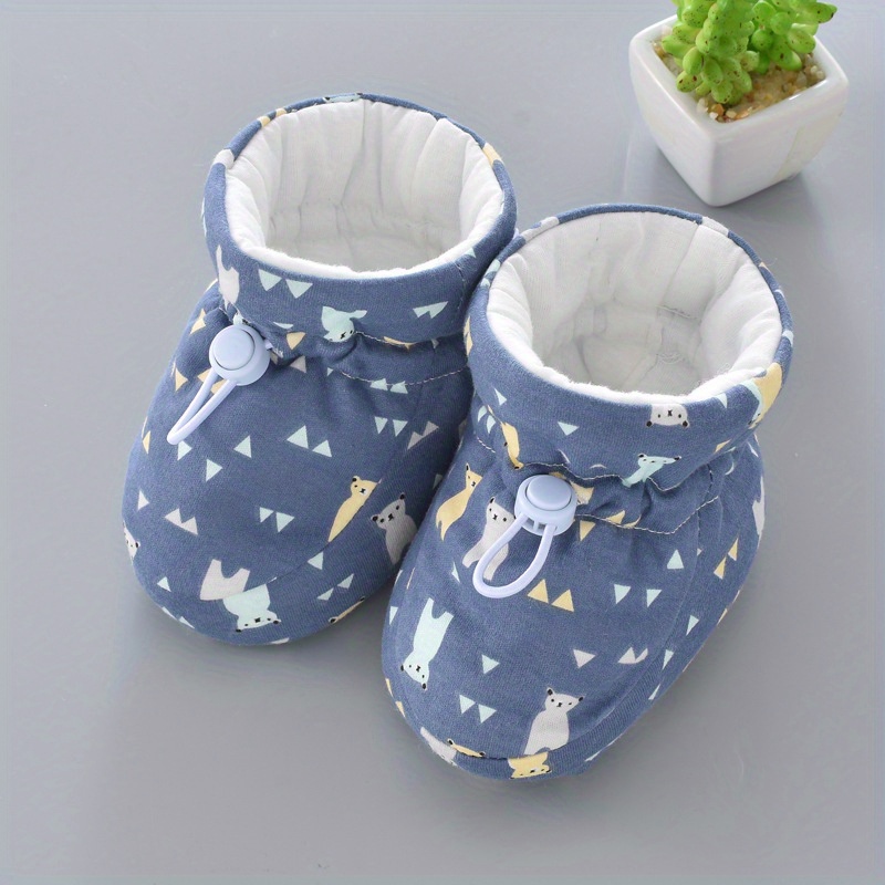 Image of Spring And Autumn New Baby Soft Sole Thickened Socks Newborn Baby Boys And Girls Foot Toddler Shoes