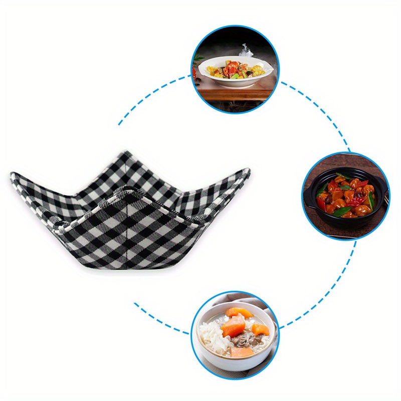 MHTTEC Bowl Holders Small Bottom Bowl Cozies for Microwave Soup Bowl  Huggers for Hot Food Cotton Microwave Bowl Holders