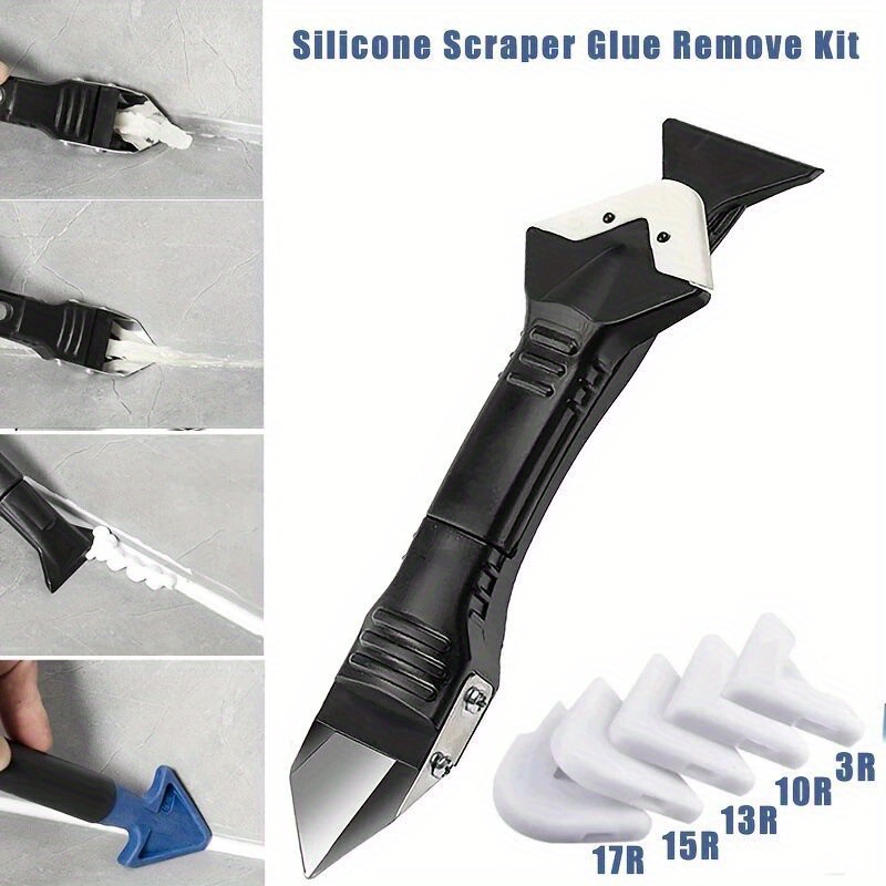 5 in 1 Metal Head Shovel Glue Remover Tool Kit: Silicone - Temu