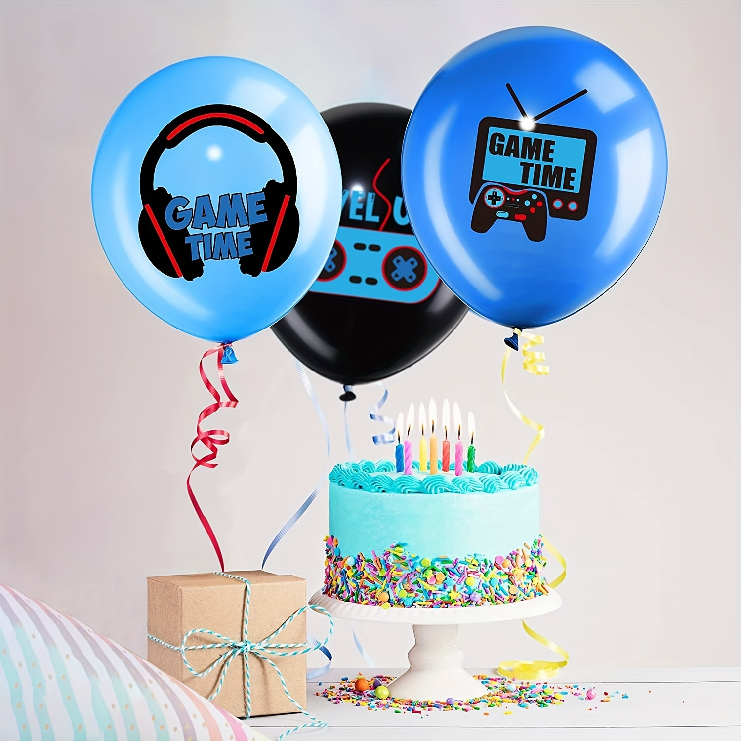 Video Game Party Balloons Set Game Birthday Party Balloons Temu