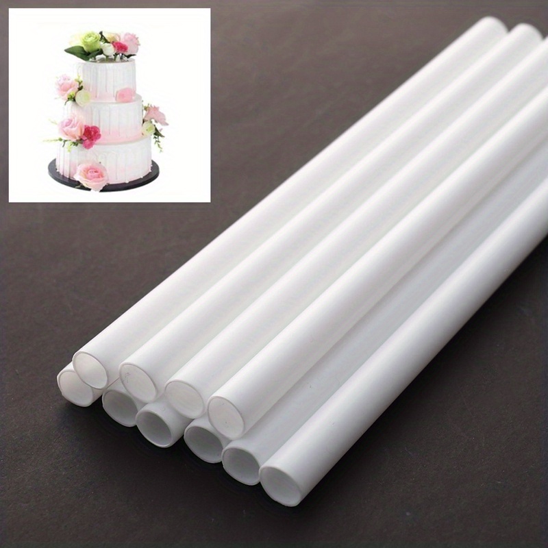 Cake Dowels White Plastic Cake Support Rods Round Dowels - Temu