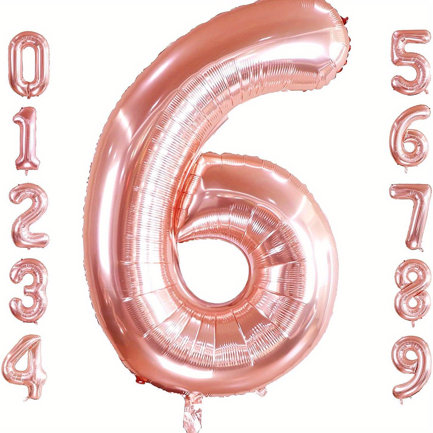 Palloncini Foil con numero in oro rosa da 40 pollici palloncini con elio a  cifre grandi decorazioni per matrimoni forniture per feste di compleanno  Baby Shower